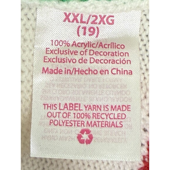 Women’s Ugly Christmas Sweater Santa’s Favorite Reindeer Presents Bows Size 2XL - Picture 6 of 8